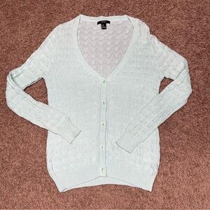 Forever 21 textured cardigan sweater Medium cottagecore‎ mint green feminine